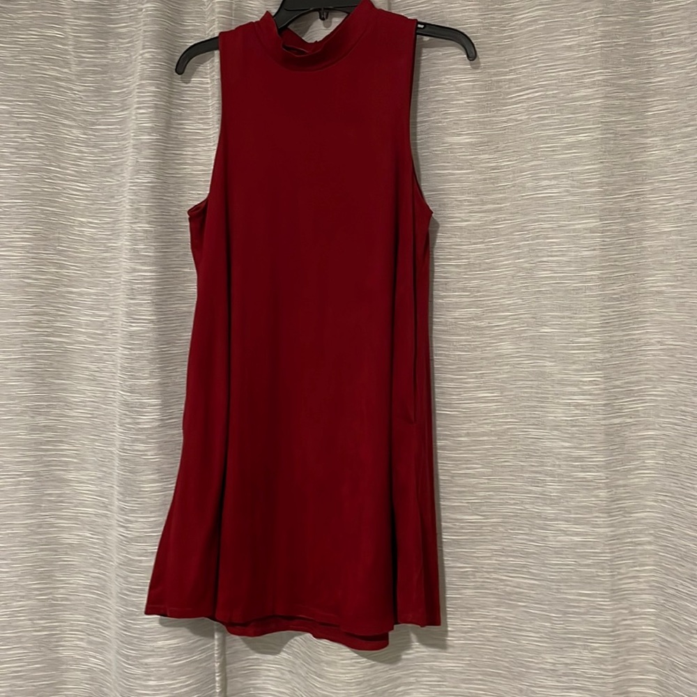 Maroon dress with pockets!